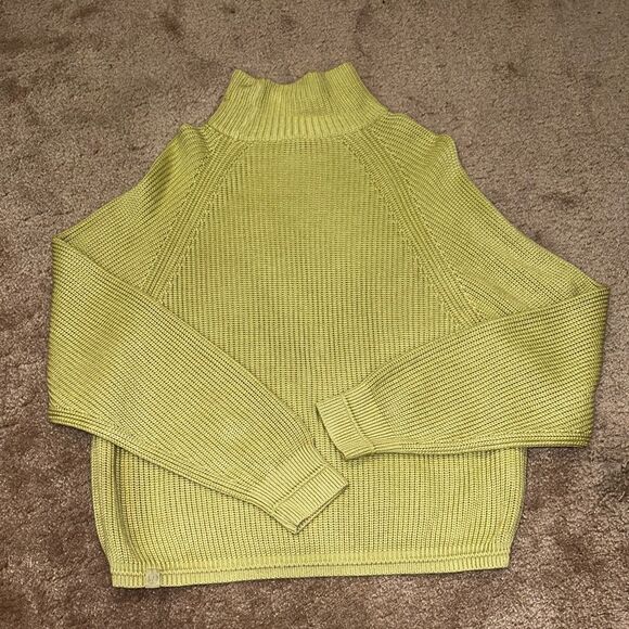 NWOT Lululemon Ribbed Turtleneck Sweater Dew Green Size M/L Cashmere/Cashlu - Picture 3 of 10